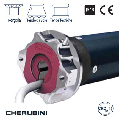 Motore per Taparella Avvolgibile e Tenda da Sole Cherubini 45 Movi 30 - Fino a 60 Kg